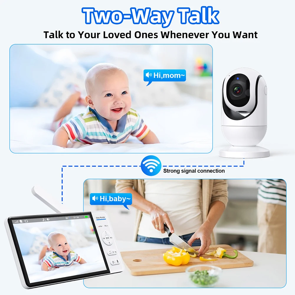 Monitor Bayi Video 7.0'' 720P  - Home Cinema Wireless ulasan dan harga