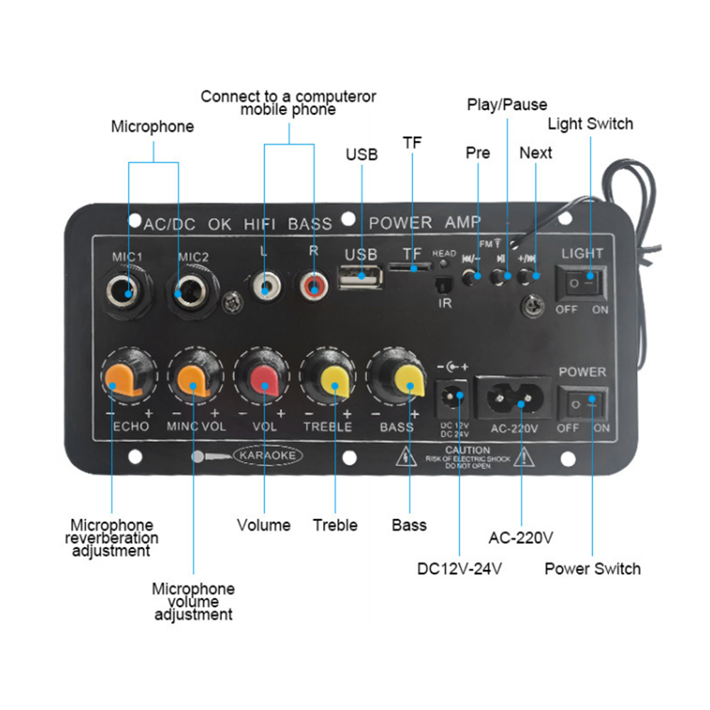 D10 Papan Amplifier Bluetooth  - Home Cinema Wireless ulasan dan harga