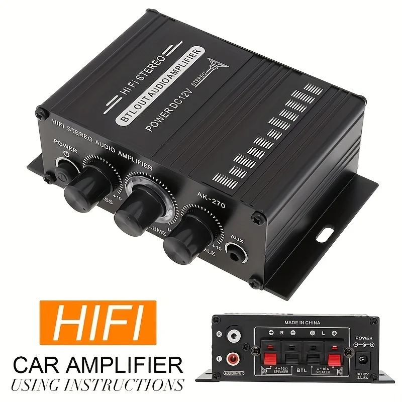 AK-270 400W Amplifier Daya Min - Audio Home Cinema ulasan dan harga